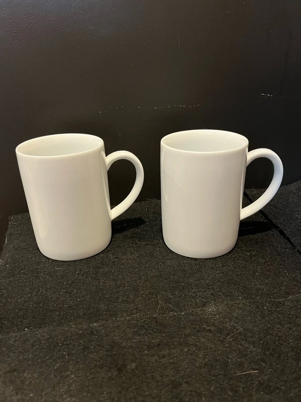 Crate & Barrel White Coffee Mug - Set of 2